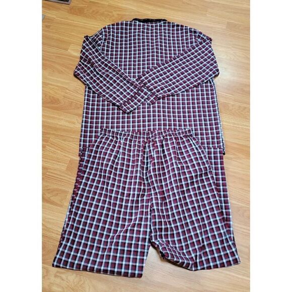 Hanes Men's Flannel PJ Set L - Picture 2 of 6